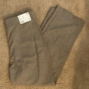 Wide leg jersey pants